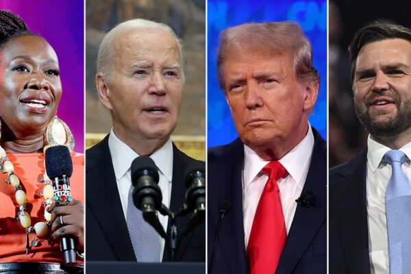 Golpeando a los medios: Trump, Vance, Biden, presentador de MSNBC atacan a la prensa desde todos los ángulos BIDEN-TRUMP-VANCE-REID