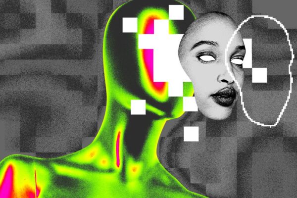 TikTok bloqueará los filtros de belleza para adolescentes debido a preocupaciones por la salud mental. Photo illustration to show a person’s face being stolen for deep-fake porn.