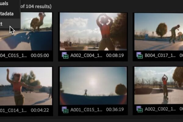 Adobe Premiere Pro Now Allows You to Search for Video Clips by Describing Them in Spanish A screenshot of the media intelligence AI-powered update for Adobe Premiere Pro’s Search panel.